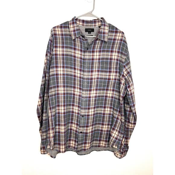 Vince Other - Vince Men's Double-Face Cambria Plaid Sport Shirt XL Blue Designer Casual Preppy